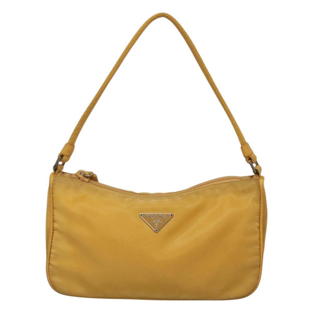 PRADA Accessory Pouch Nylon Yellow Auth 117775 - Picture 13 of 16